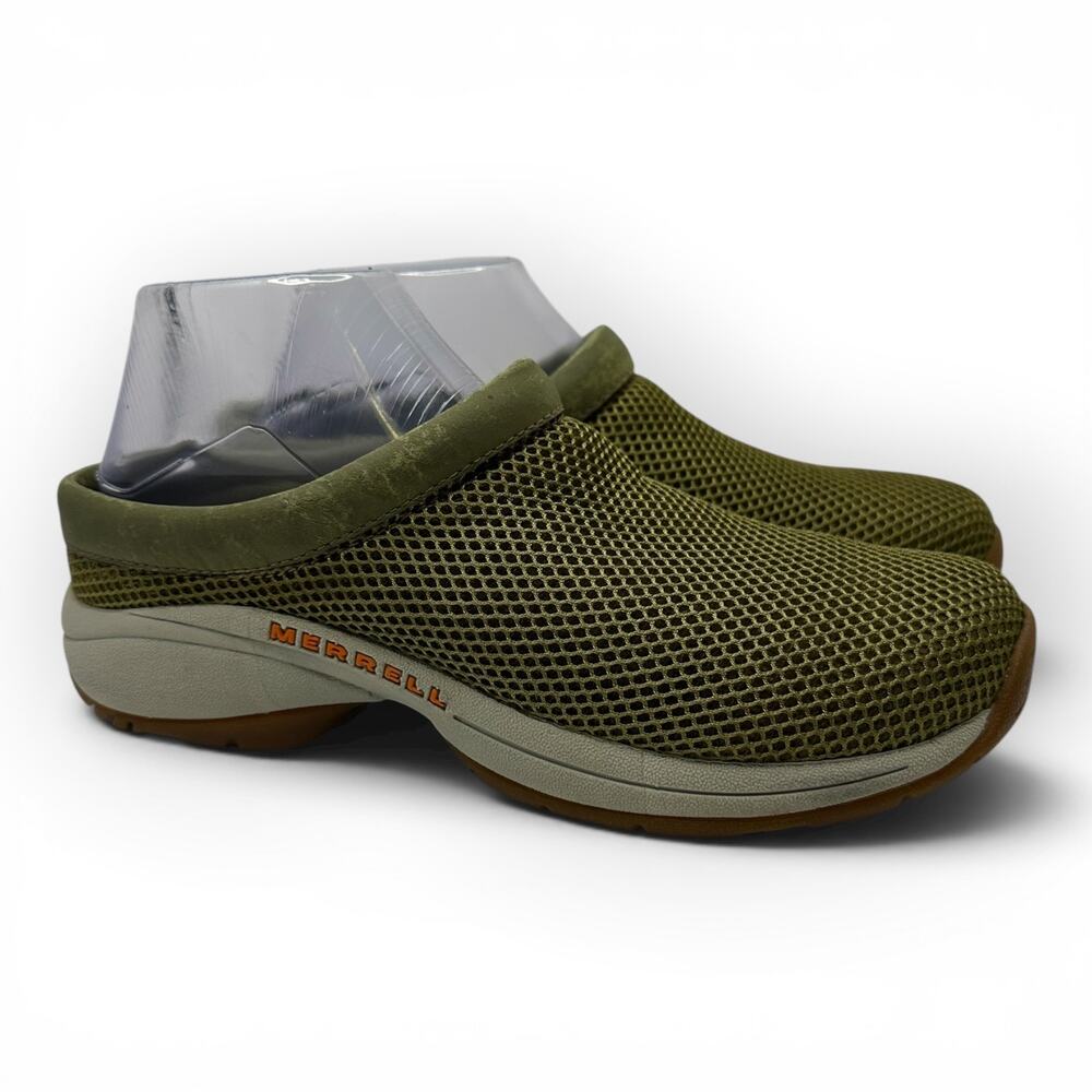 Merrell Primo Breeze II Green Hemp Mesh Slip On Shoes Womens Size 8.5 Comfort